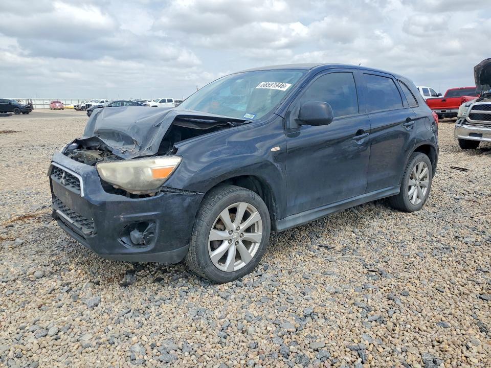 2014 Mitsubishi Outlander Sport მანქანა იყიდება აუქციონზე, vin: 4A4AP3AU2EE011412, აუქციონის ნომერი: 58591946