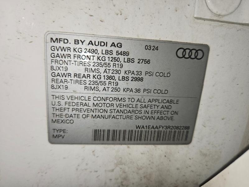 Aukcja sprzedaży 2024 Audi Q5, vin: WA1EAAFY3R2082288, numer aukcji: 57383016