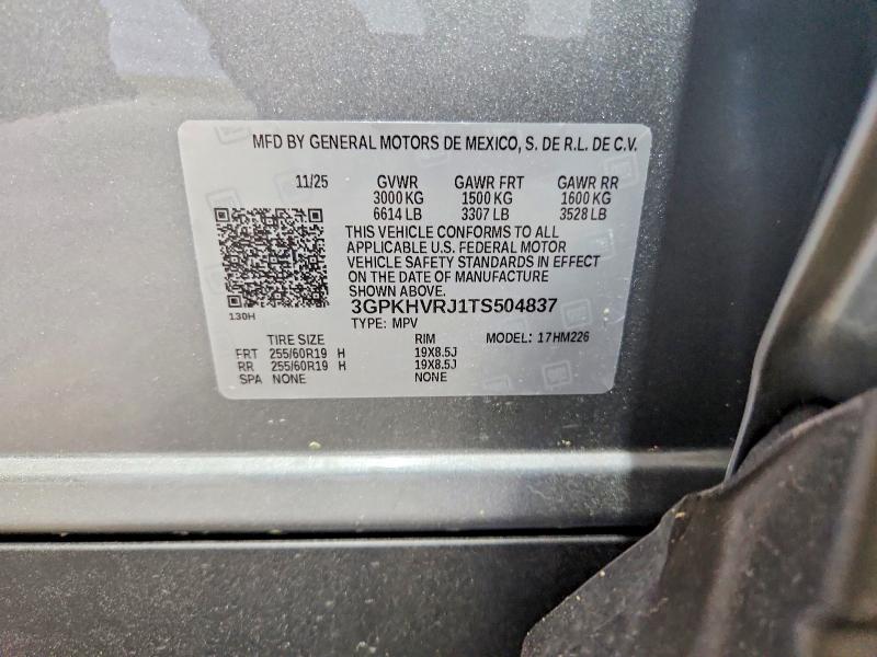 57342356 :رقم المزاد ، 3GPKHVRJ1TS504837 vin ، 2026 Honda Prologue مزاد بيع