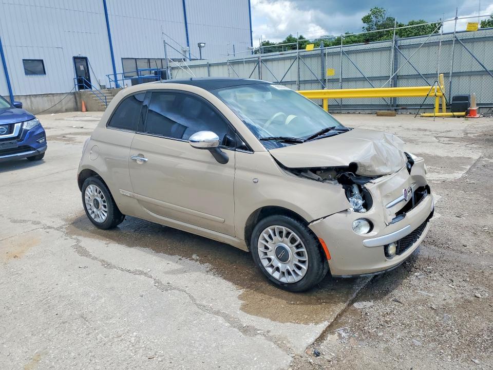 56830226 :رقم المزاد ، 3C3CFFCR8CT106362 vin ، 2012 Fiat 500 مزاد بيع
