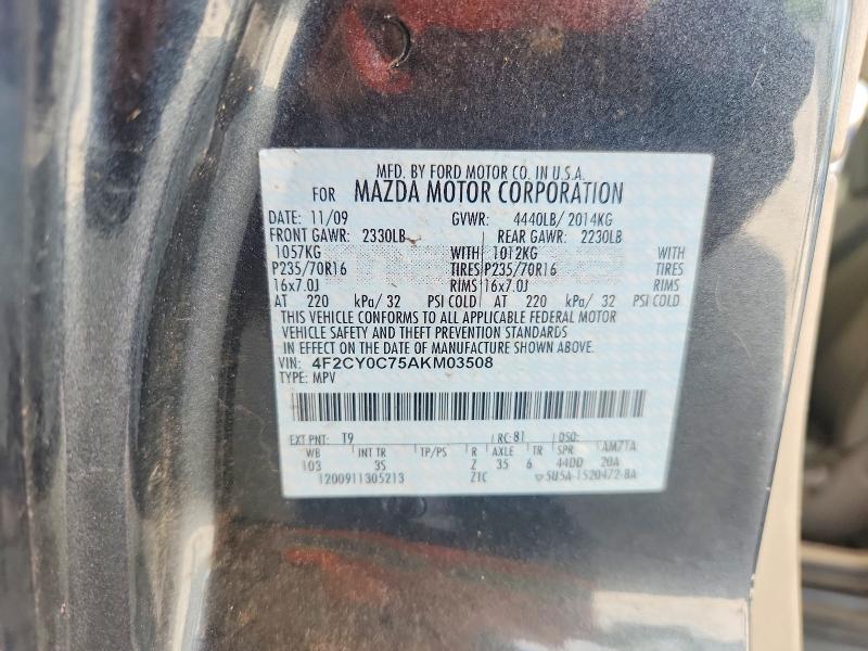 Aukcja sprzedaży 2010 Mazda Tribute, vin: 4F2CY0C75AKM03508, numer aukcji: 59065516