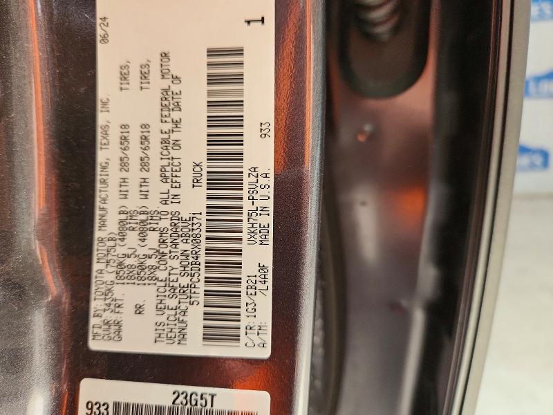 Aukcja sprzedaży 2024 Toyota Tundra, vin: 5TFPC5DB4RX083371, numer aukcji: 55788226