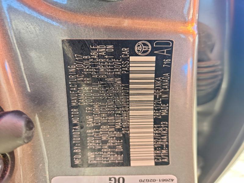 55486906 :رقم المزاد ، 2T1BURHE0JC007071 vin ، 2018 Toyota Corolla مزاد بيع