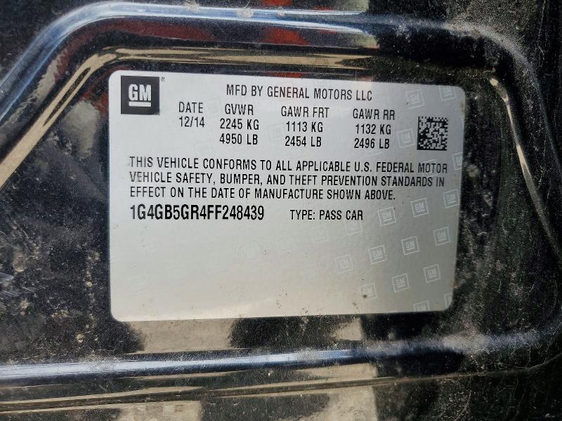 Продаж на аукціоні авто 2015 Buick Lacrosse, vin: 1G4GB5GR4FF248439, номер лоту: 85632875