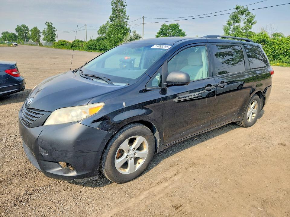 2011 Toyota Sienna მანქანა იყიდება აუქციონზე, vin: 5TDZK3DC9BS050290, აუქციონის ნომერი: 59095756
