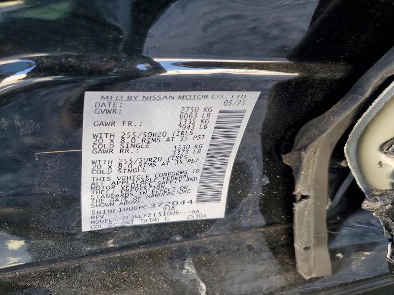 Aukcja sprzedaży 2023 Infiniti Qx60, vin: 5N1DL1HU0PC372044, numer aukcji: 57478206
