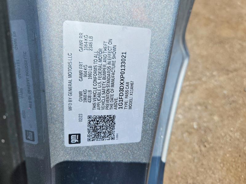 55946896 :رقم المزاد ، 1G1FD3DXXP0133021 vin ، 2023 Chevrolet Camaro مزاد بيع