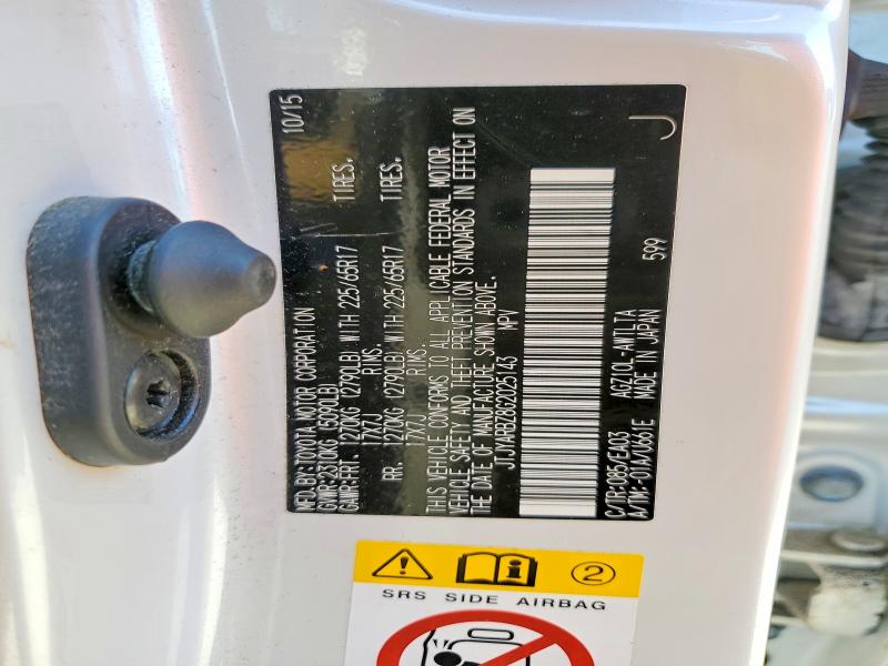 Aukcja sprzedaży 2016 Lexus Nx 200t, vin: JTJYARBZ8G2025143, numer aukcji: 55980176