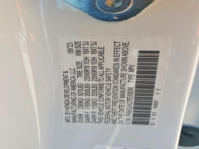 Aukcja sprzedaży 2024 Honda Cr-v, vin: 7FARS5H52RE008246, numer aukcji: 55791096