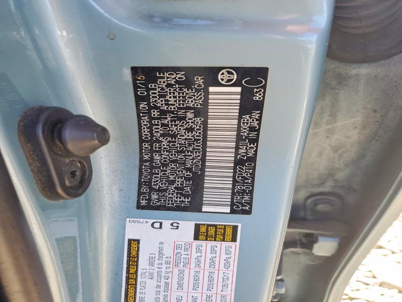 2016 Toyota Prius V მანქანა იყიდება აუქციონზე, vin: JTDZN3EU0GJ050598, აუქციონის ნომერი: 59294026