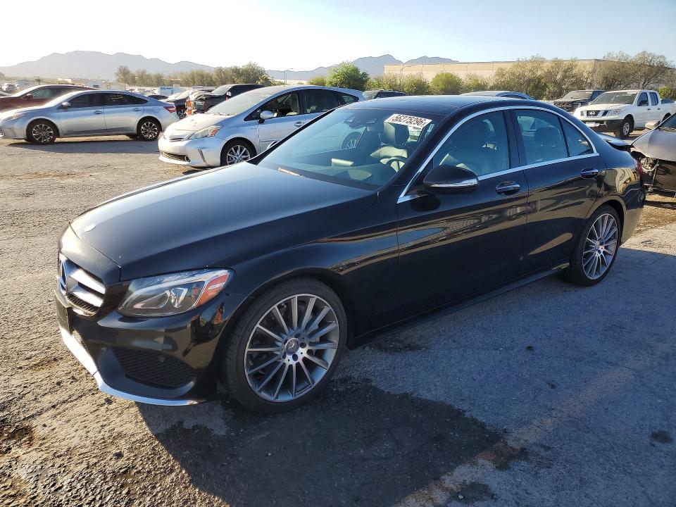 56275296 :رقم المزاد ، 55SWF6GB1FU027316 vin ، 2015 Mercedes-benz C مزاد بيع