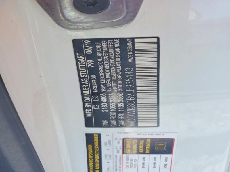 Продажа на аукционе авто 2020 Mercedes-benz C, vin: WDDWK8DB9LF935443, номер лота: 59099376