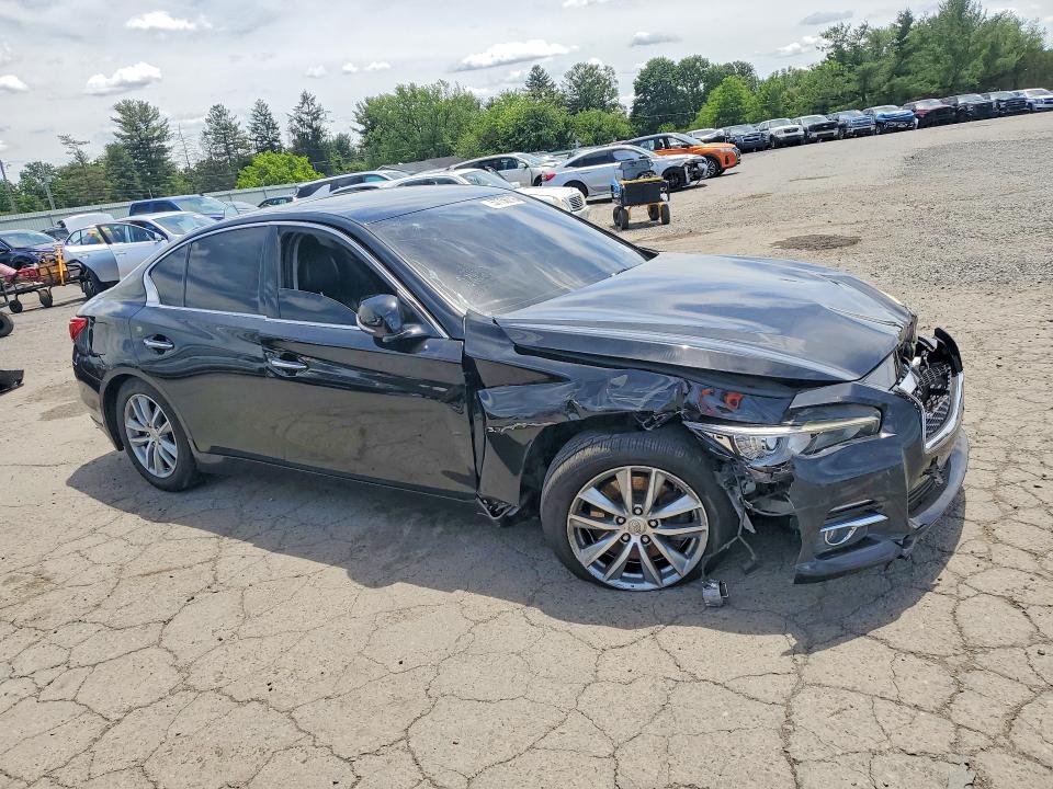 2014 Infiniti Q50 მანქანა იყიდება აუქციონზე, vin: JN1BV7AR3EM701070, აუქციონის ნომერი: 57756216