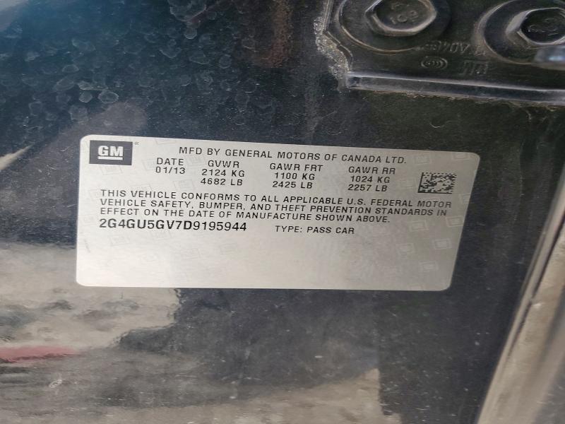 Продажа на аукционе авто 2013 Buick Regal, vin: 2G4GU5GV7D9195944, номер лота: 56311846
