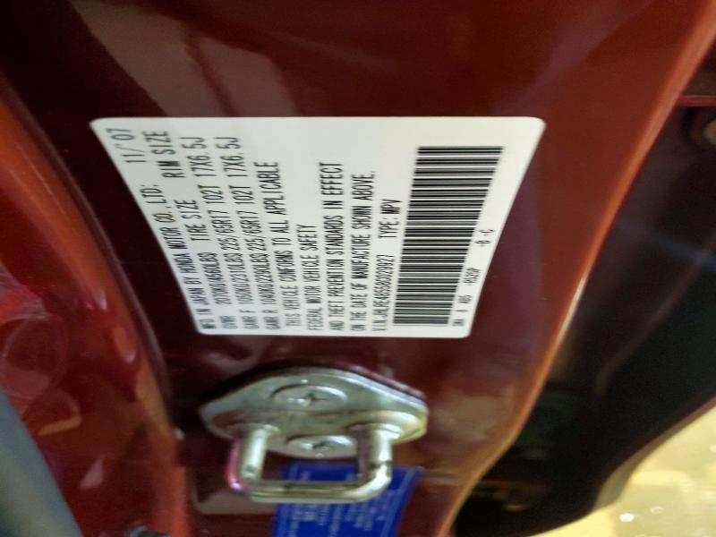 56872306 :رقم المزاد ، JHLRE48558C029927 vin ، 2008 Honda Cr-v مزاد بيع