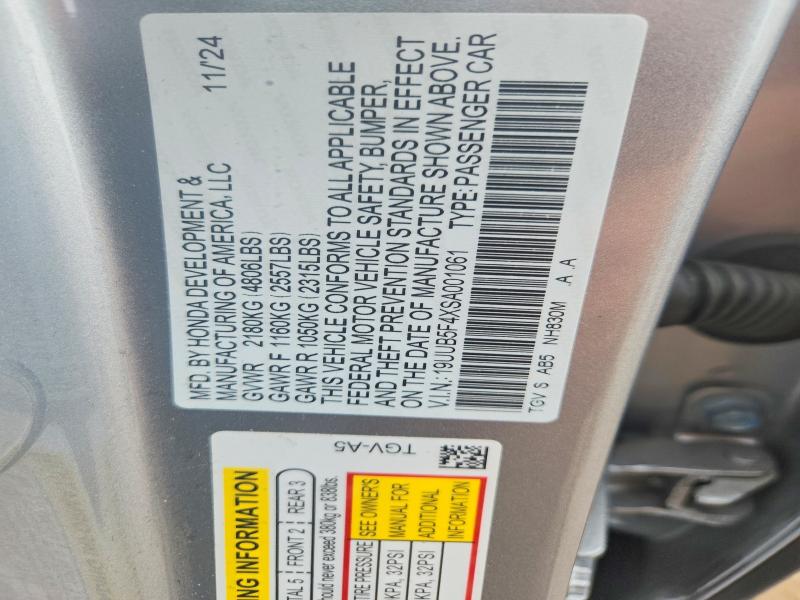 55521056 :رقم المزاد ، 19UUB5F4XSA001061 vin ، 2025 Acura Tlx مزاد بيع
