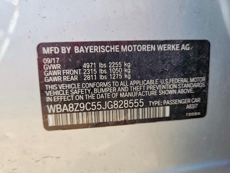 Продажа на аукционе авто 2018 Bmw 330, vin: WBA8Z9C55JG828555, номер лота: 58577226