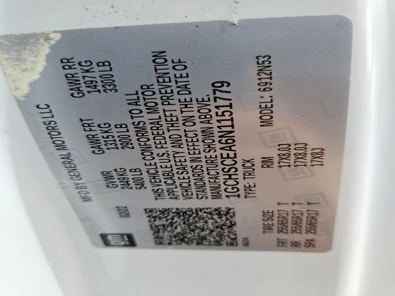Продажа на аукционе авто 2022 Chevrolet Colorado, vin: 1GCHSCEA6N1151779, номер лота: 55193086