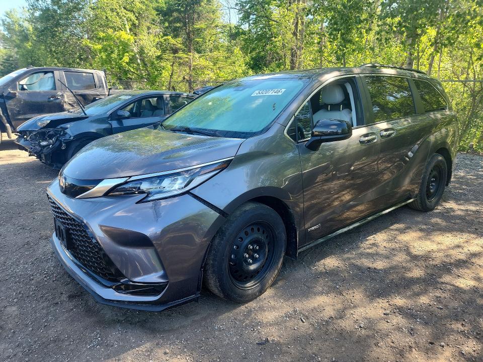 2021 Toyota Sienna მანქანა იყიდება აუქციონზე, vin: 5TDGSKFC1MS016118, აუქციონის ნომერი: 53207146