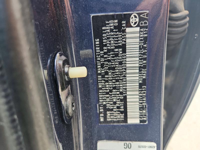 Продажа на аукционе авто 2019 Toyota Corolla, vin: 5YFBURHE2KP909660, номер лота: 57236556