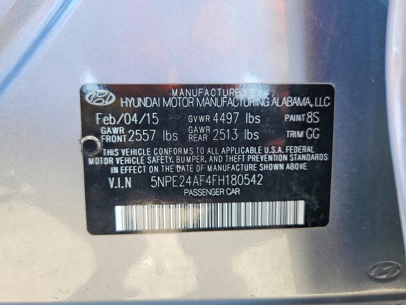 Aukcja sprzedaży 2015 Hyundai Sonata, vin: 5NPE24AF4FH180542, numer aukcji: 55707926