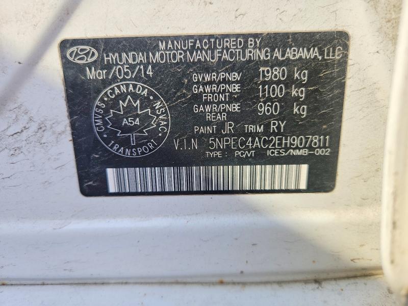 Продаж на аукціоні авто 2014 Hyundai Sonata, vin: 5NPEC4AC2EH907811, номер лоту: 57402196
