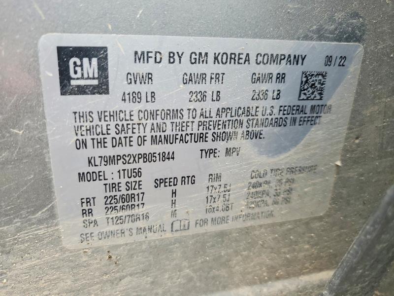 57256116 :رقم المزاد ، KL79MPS2XPB051844 vin ، 2023 Chevrolet Trailblazer مزاد بيع