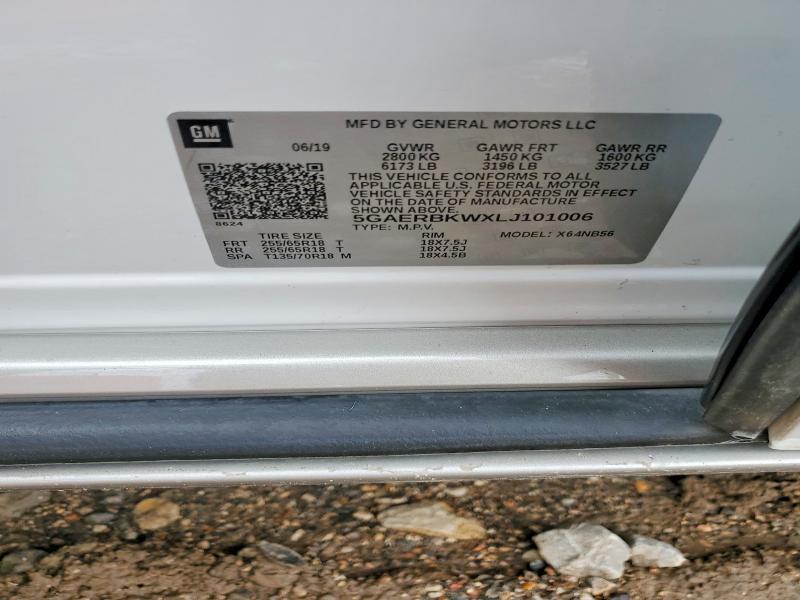 Продаж на аукціоні авто 2020 Buick Enclave, vin: 5GAERBKWXLJ101006, номер лоту: 57384256