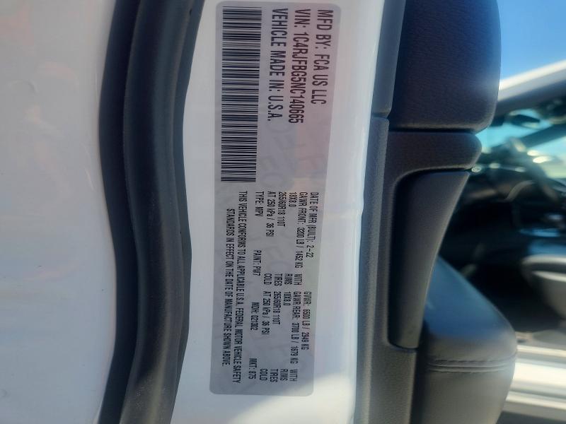 2022 Jeep Grand Cherokee მანქანა იყიდება აუქციონზე, vin: 1C4RJFBG5NC140665, აუქციონის ნომერი: 57587076