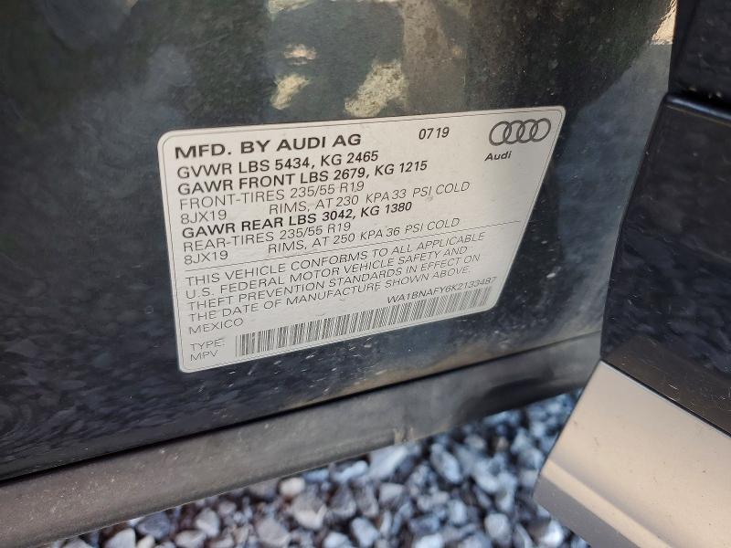Продажа на аукционе авто 2019 Audi Q5, vin: WA1BNAFY6K2133487, номер лота: 54919266