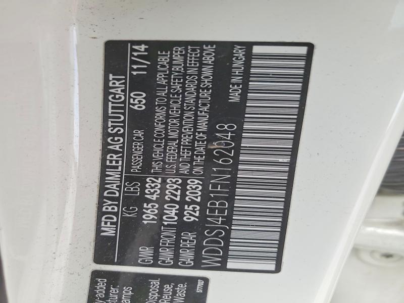 56078066 :رقم المزاد ، WDDSJ4EB1FN162048 vin ، 2015 Mercedes-benz Cla مزاد بيع