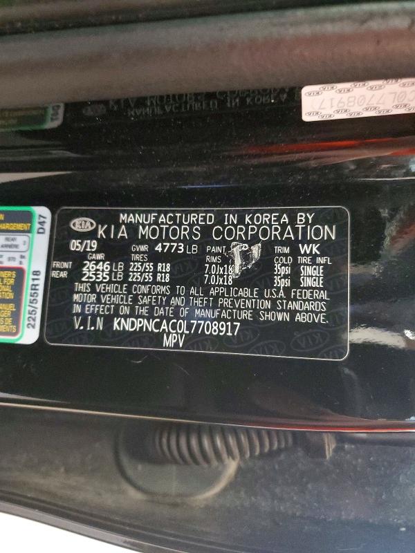 Aukcja sprzedaży 2020 Kia Sportage, vin: KNDPNCAC0L7708917, numer aukcji: 58943766