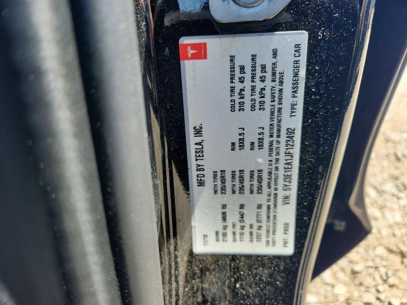 Aukcja sprzedaży 2018 Tesla Model 3, vin: 5YJ3E1EA1JF123492, numer aukcji: 56323046
