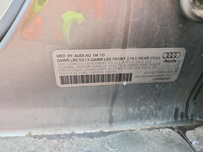 Aukcja sprzedaży 2010 Audi A6, vin: WAUFGAFB5AN081454, numer aukcji: 55945306