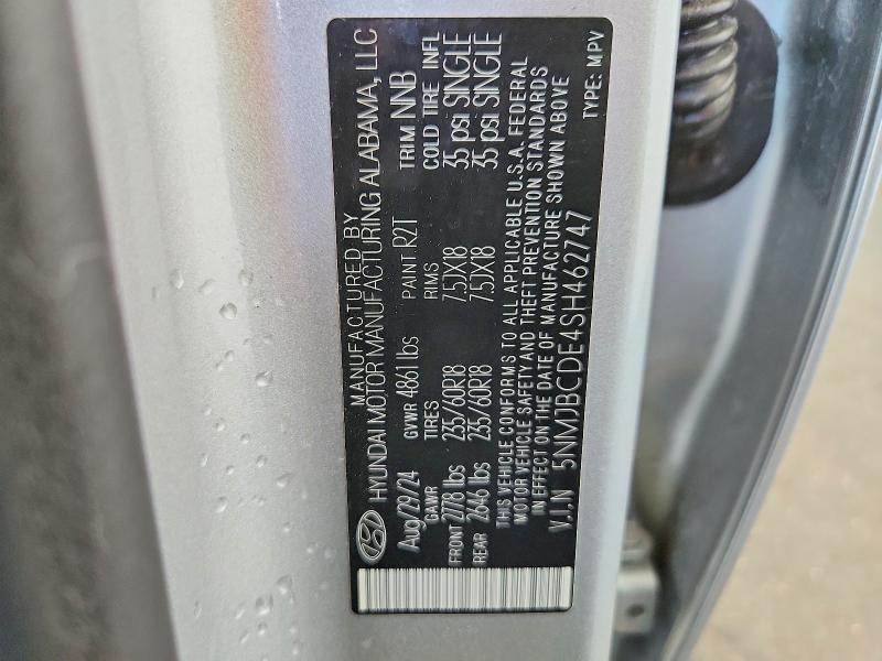 2025 Hyundai Tucson მანქანა იყიდება აუქციონზე, vin: 5NMJBCDE4SH462747, აუქციონის ნომერი: 57481946