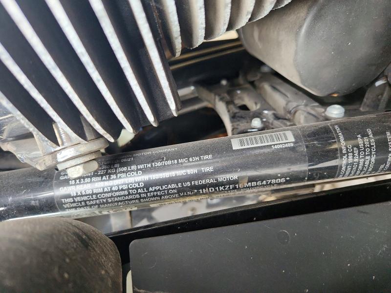 Aukcja sprzedaży 2021 Harley-davidson Fltrk, vin: 1HD1KZF16MB647806, numer aukcji: 58488926