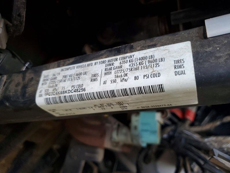 2019 Ford Econoline მანქანა იყიდება აუქციონზე, vin: 1FC3E4K68KDC48256, აუქციონის ნომერი: 61772806