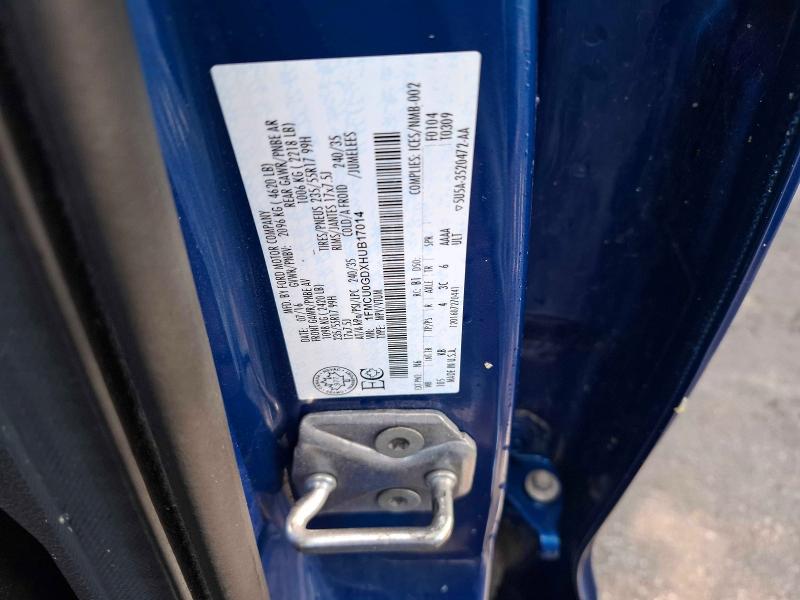 2017 Ford Escape მანქანა იყიდება აუქციონზე, vin: 1FMCU0GDXHUB17014, აუქციონის ნომერი: 58014506