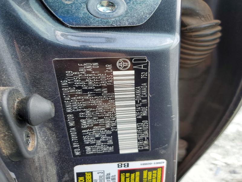 Продаж на аукціоні авто 2010 Toyota Corolla Matrix, vin: 2T1KE4EE5AC038160, номер лоту: 57004126
