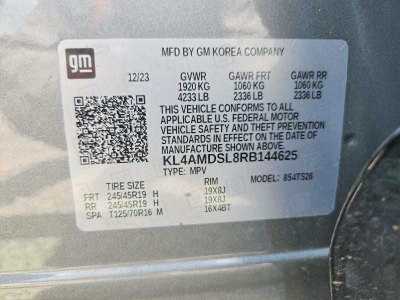 2024 Buick Encore Gx მანქანა იყიდება აუქციონზე, vin: KL4AMDSL8RB144625, აუქციონის ნომერი: 57762696