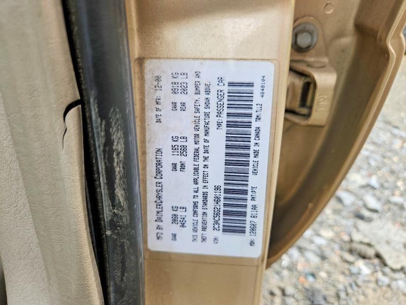 Продаж на аукціоні авто 2001 Chrysler Lhs, vin: 2C3AC56G21H601196, номер лоту: 57964596