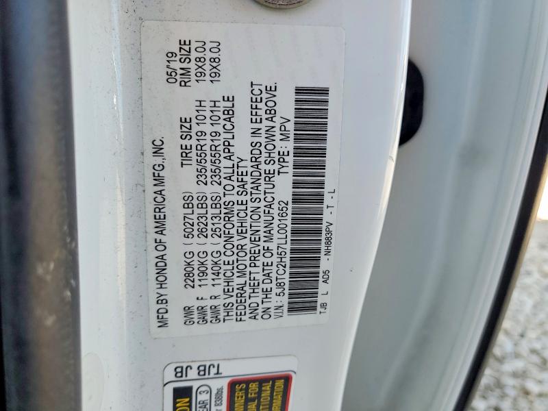 Aukcja sprzedaży 2020 Acura Rdx, vin: 5J8TC2H57LL001652, numer aukcji: 53242526