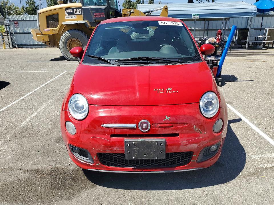 2014 Fiat 500 მანქანა იყიდება აუქციონზე, vin: 3C3CFFBR7ET267659, აუქციონის ნომერი: 57272176