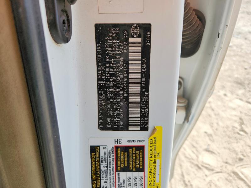 Продажа на аукционе авто 2009 Toyota Camry, vin: 4T1BE46K79U871571, номер лота: 58776306