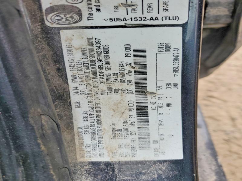 2014 Ford Fiesta მანქანა იყიდება აუქციონზე, vin: 3FADP4BJ9EM234397, აუქციონის ნომერი: 56357156