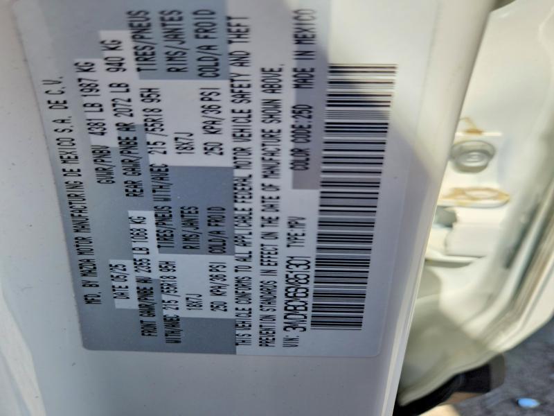 58011726 :رقم المزاد ، 3MVDMBCM6SM851301 vin ، 2025 Mazda Cx-30 مزاد بيع