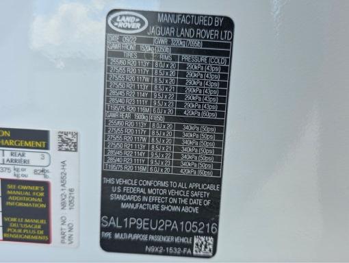 Продажа на аукционе авто 2023 Land Rover Range Rover Sport, vin: SAL1P9EU2PA105216, номер лота: 58162836