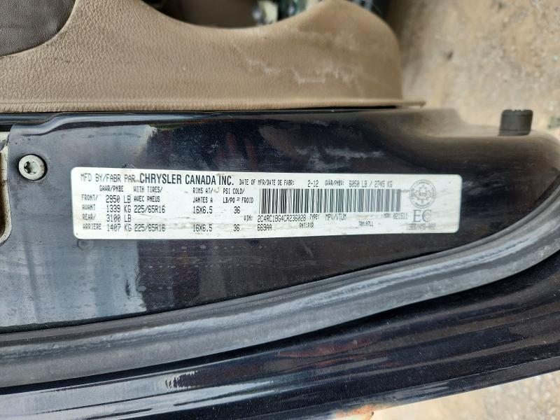 Продаж на аукціоні авто 2012 Chrysler Town & Country, vin: 2C4RC1BG4CR236028, номер лоту: 58086006