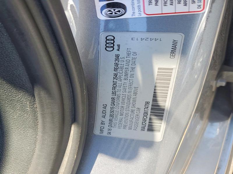 Aukcja sprzedaży 2016 Audi A6, vin: WAUCFAFCXGN174798, numer aukcji: 58779846