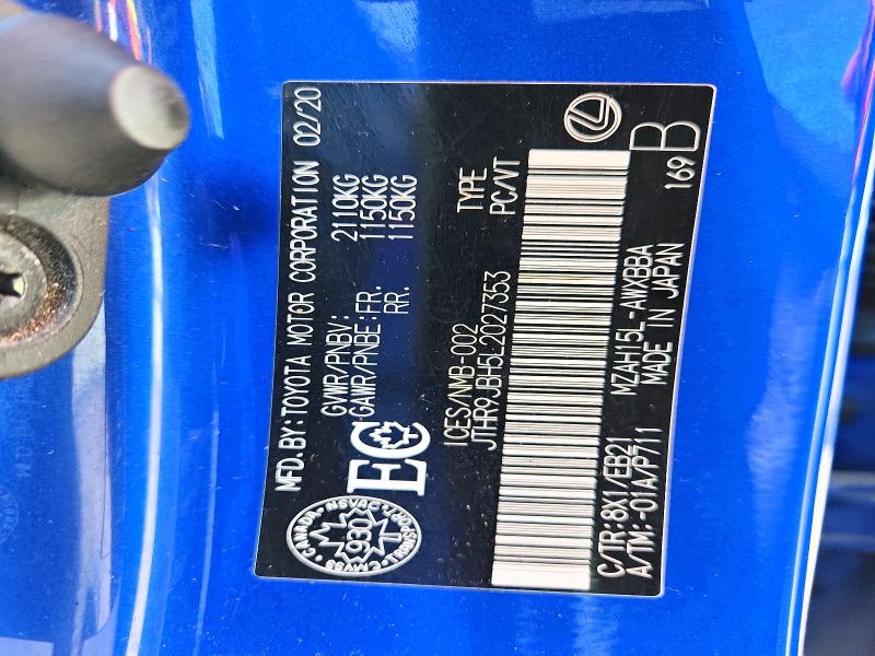 Продаж на аукціоні авто 2020 Lexus Ux, vin: JTHR9JBH5L2027353, номер лоту: 57040966